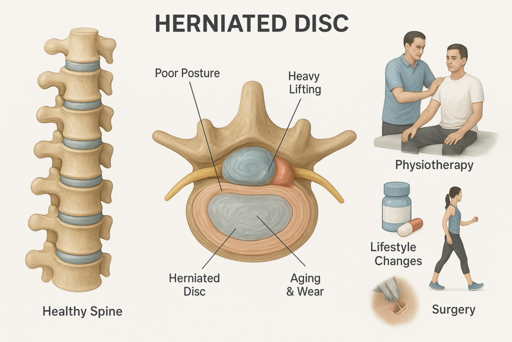 Herniated Disc Treatment in Hisar: Non-Surgical and Surgical Options