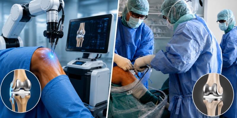 Robotic Knee Replacement vs Traditional Knee Replacement in Hisar A Side-by-Side Comparison
